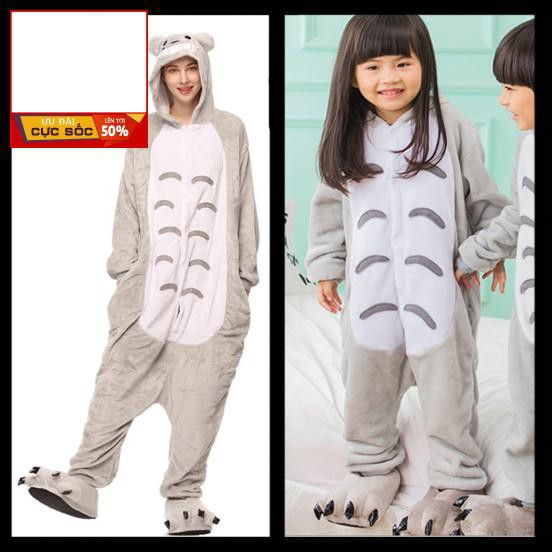Bộ đồ thú ❤️ freeship ❤️ giảm giá 29k khi đặt 2 bộ đồ thú totoro