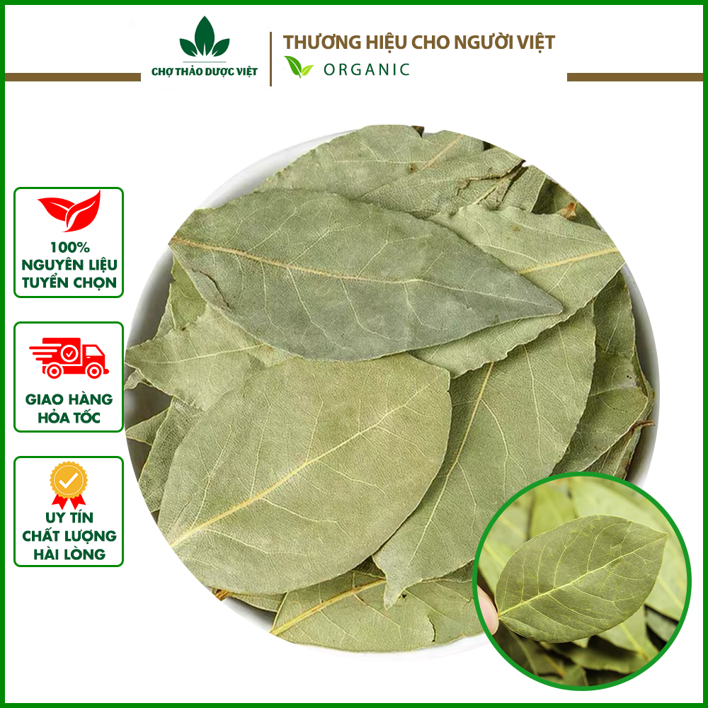 200g Lá Nguyệt Quế (Bay Leaf, lá thơm gia vị) - Chợ thảo dược Việt