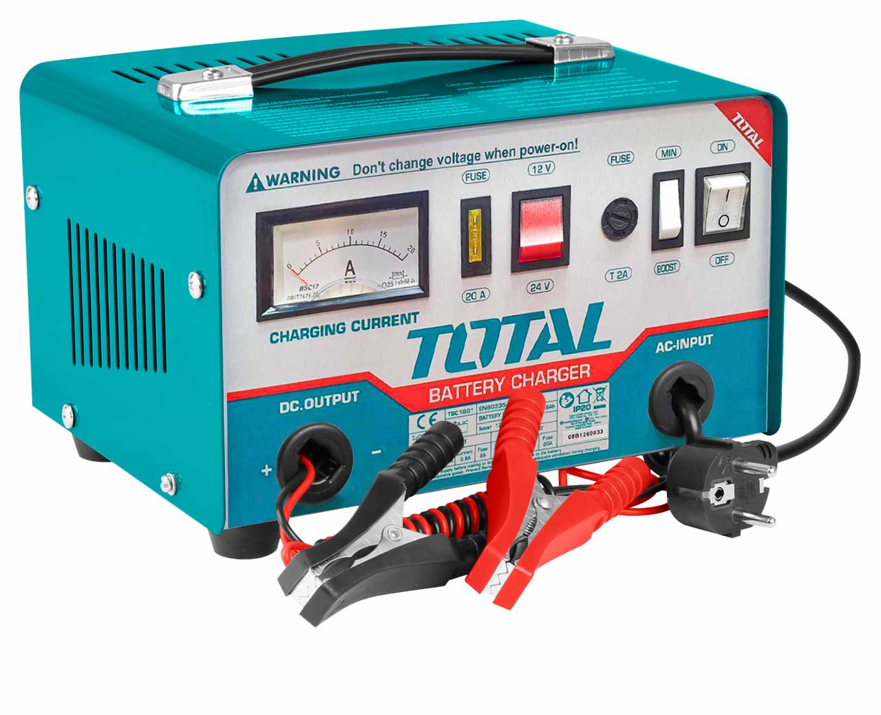 Máy sạc bình dùng acquy total tbc1601 máy sạc bình 12v total