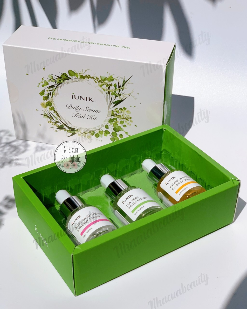 [Nhacuabeautyholic] Set tinh chất mini  IUNIK Daily Serum Trial Kit