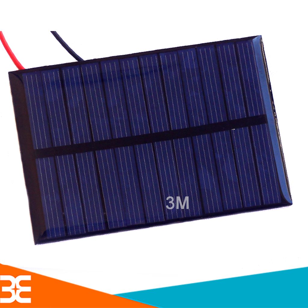 Tấm Pin Năng Lượng Mặt Trời Mini 6V 0.6W 100MA 80X55MM