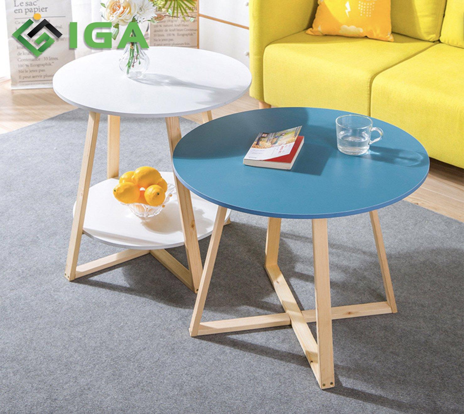 Bàn trà sofa Bắc Âu Chân vuông mặt 60cm ( Siêu Hot )