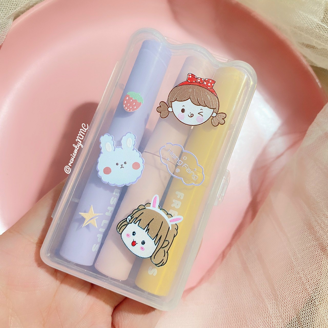 [HCM]Set 3 Cây Son Thỏi HengFang Fresh Lip