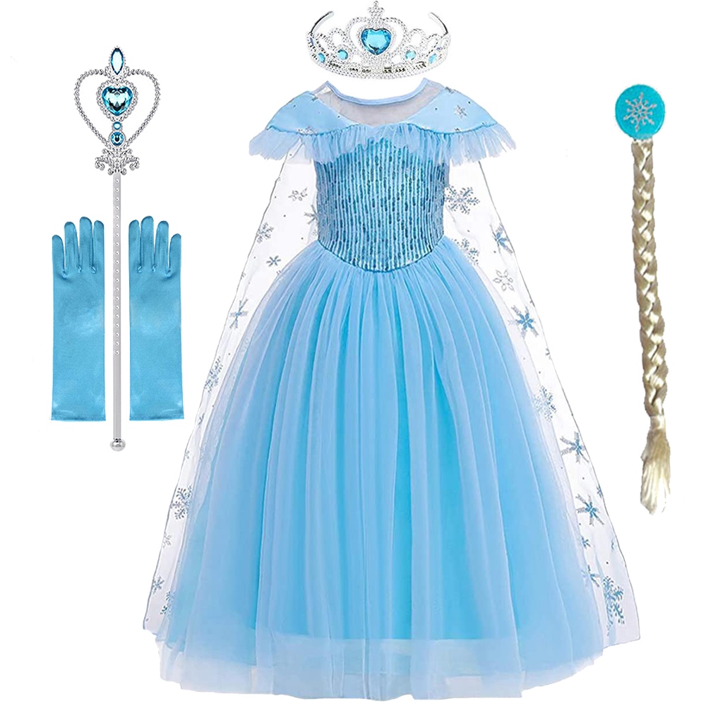 Váy công chúa Elsa cho bé gái siu xinh giá sỉ, giá bán buôn - Thị Trường Sỉ