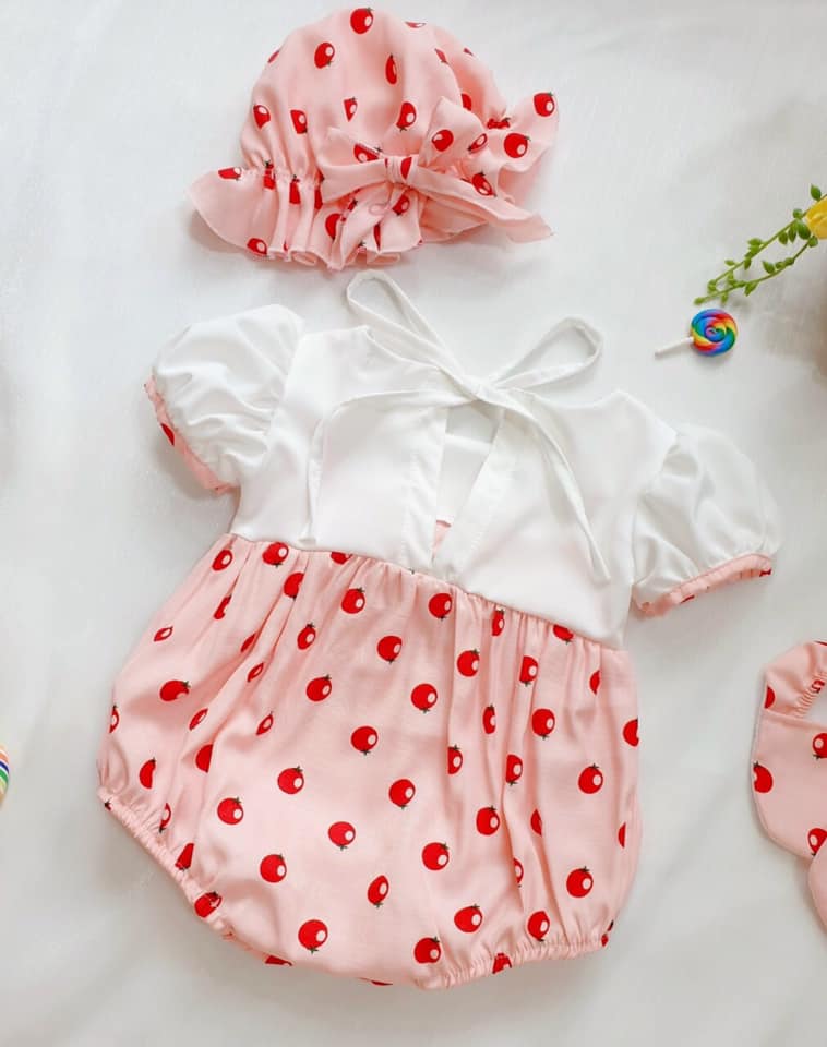 [ CÓ QUÀ TẶNG 🎁] Body áo liền quần cho bé đầy tháng, thôi nôi