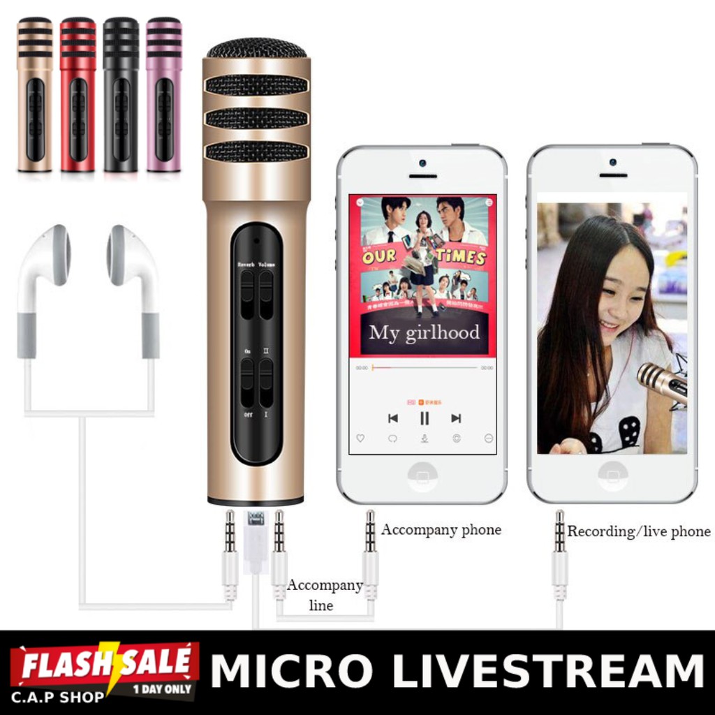 Mic Thu Âm Chuyên Nghiệp Cao Cấp C7,  Micro Thu Âm Karaoke Live Stream Bản Nâng Cấp. Mic Thu Âm Loại Xịn Chất Lượng Cao Cho Điện Thoại, Máy Tính, Livestream Online Cực Hay.