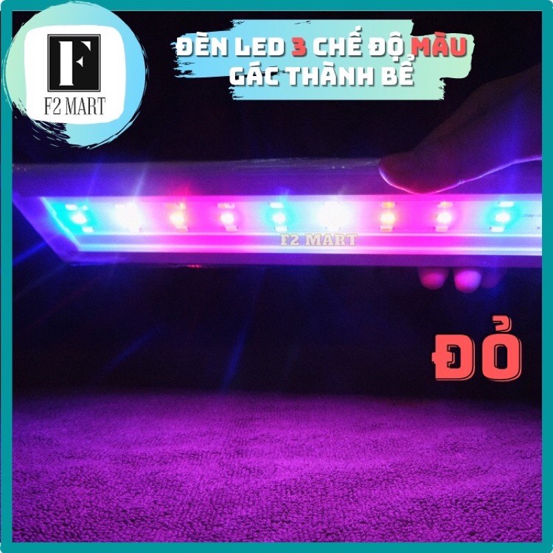Đèn Led 3 Màu Gác Thành Bể Cá, Hồ Cá 40-50cm