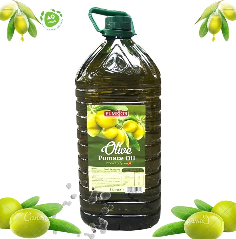 Dầu oliu Pomace 5L - Dầu oliu nguyên chất tinh luyện 100% từ quả oliu