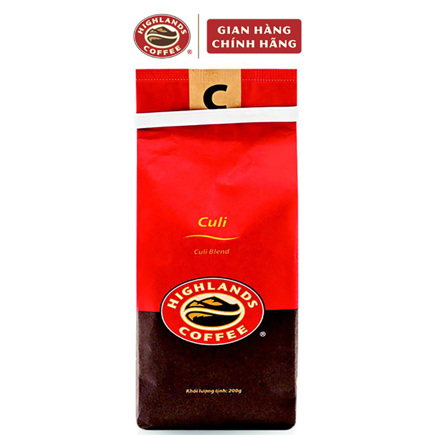 Cà phê rang xay Culi Highlands Coffee 200g (cà phê pha phin)