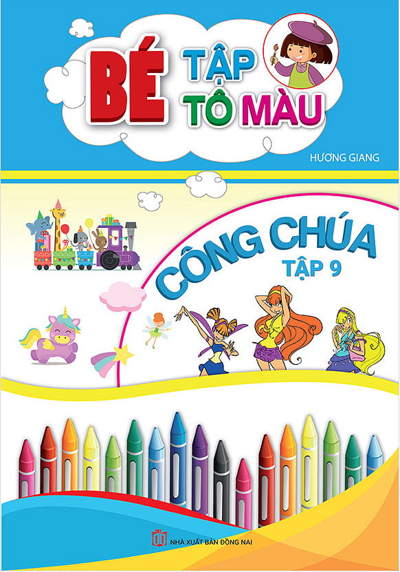 Fahasa - bé tập tô màu công chúa - tập 9