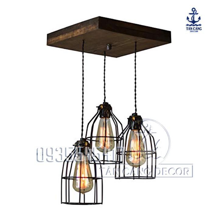 Lồng đèn sắt  Vintage E72 sơn tĩnh điện