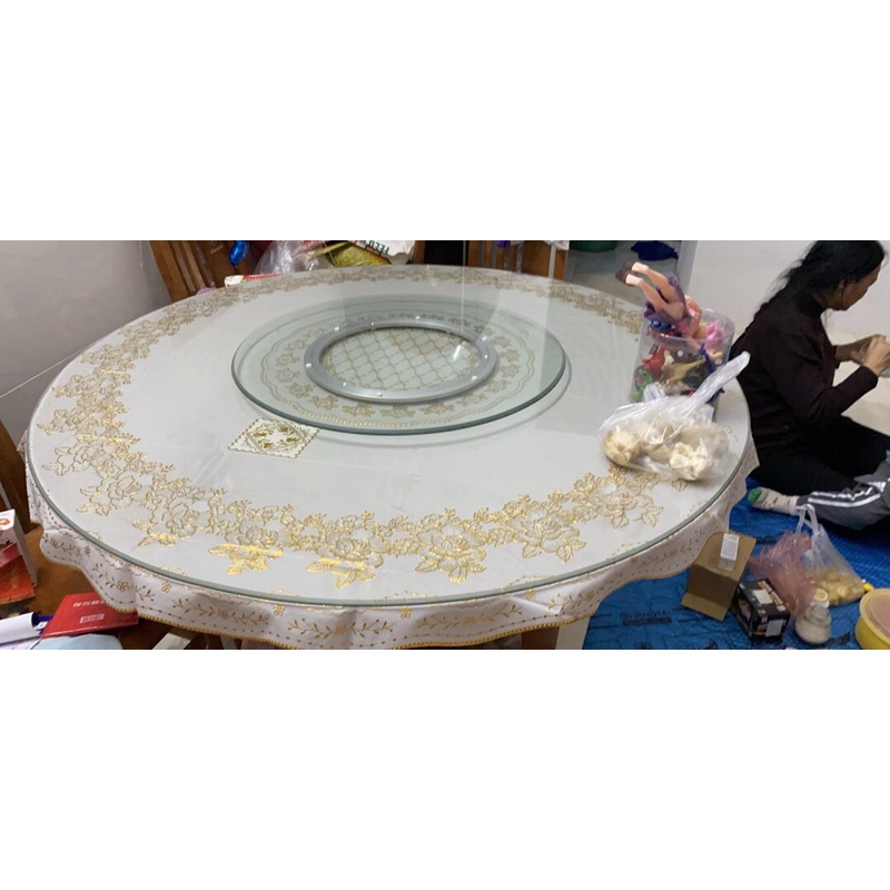 [SIÊU RẺ] Khăn Trải bàn Ren Hoa 135cm - HÀNG ĐẸP
