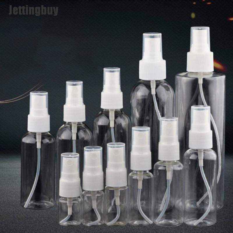 Jettingbuy Chai Rỗng Xịt Nhựa Trong Suốt Cầm Tay Chai Mini Xịt Nước Hoa Dạng Lỏng