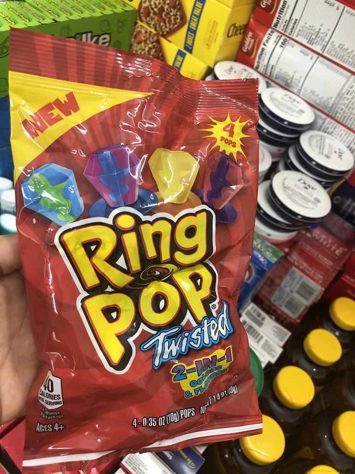 Kẹo trái cây Ring Pop gói 65g Mỹ