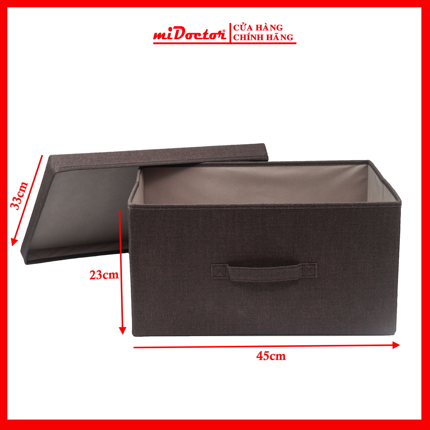 [HÀNG XUẤT DƯ - CHỌN CỠ] Hộp Đựng Đồ Đa Năng Quần Áo Chăn Màn NẮP LIỀN/NẮP RỜI/ KHÔNG NẮP – Túi Vải Đựng Phong Cách Thụy Điển Sang Trọng, Lịch Sự – Hàng Chính Hãng miDoctor