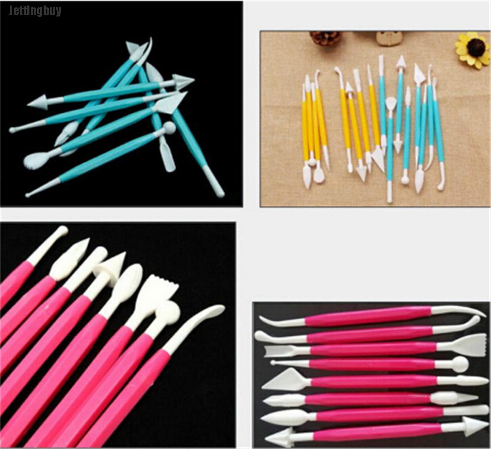 Jettingbuy 8pcs/set Kids Favorite Polymer Clay Tools Plastic Tools For Shaping Clay Toys