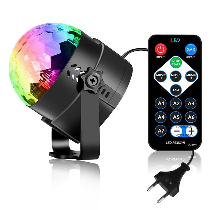 Đèn Led Xoay 7 Màu Cảm ứng Theo Nhạc, Đèn Cảm ứng Nhạc, Đèn Led Xoay, Đèn Led Karaoke, Đèn Led Vũ Trường, đèn Nháy Theo Nhạc Trang Trí Phòng Karaoke, đèn Nháy Cảm Biến âm Thanh