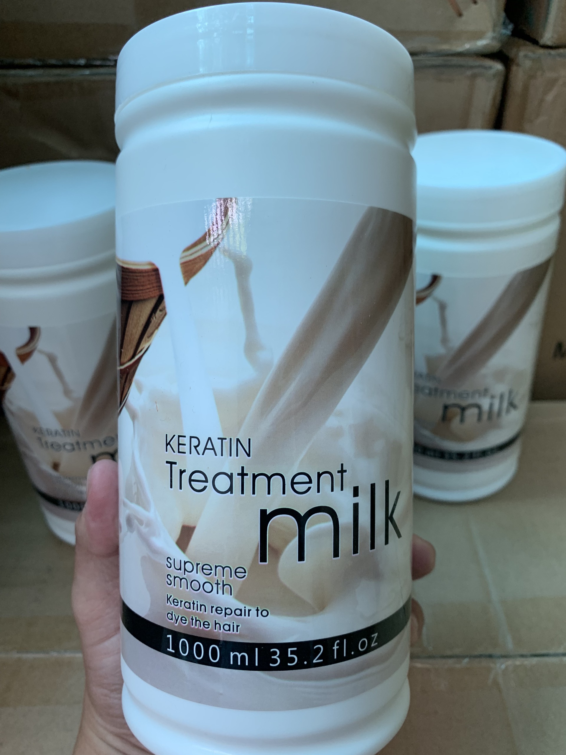 Hấp Dầu Chăm Sóc Tóc Chiết Xuất Từ Sữa & Keratin 1000ml