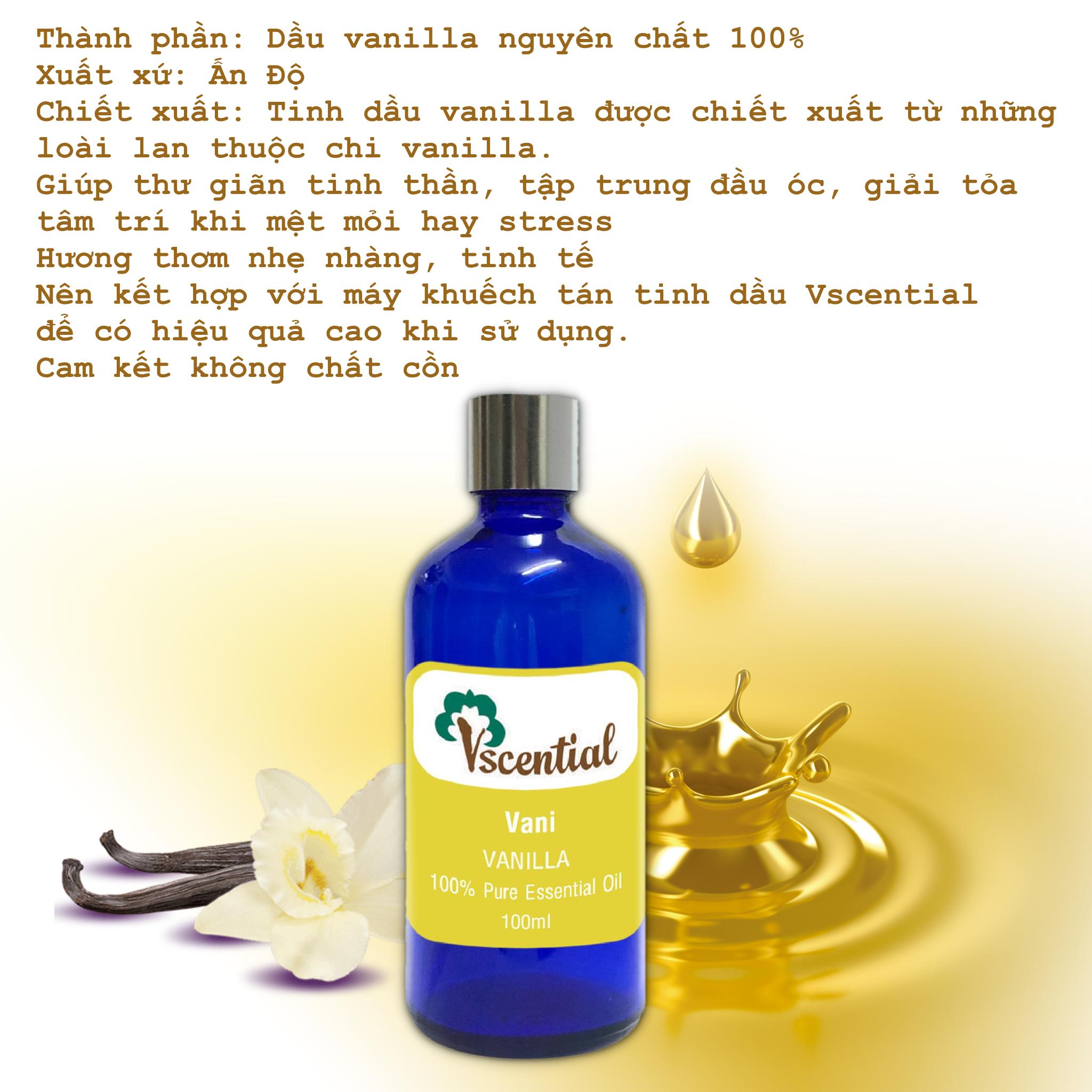 [HCM]Vscential Tinh Dầu Vani 100ml