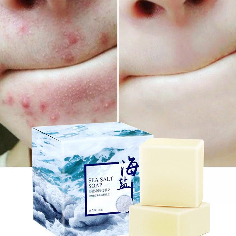 Xà phòng rữa mặt muối biển sea salt soap - 8384