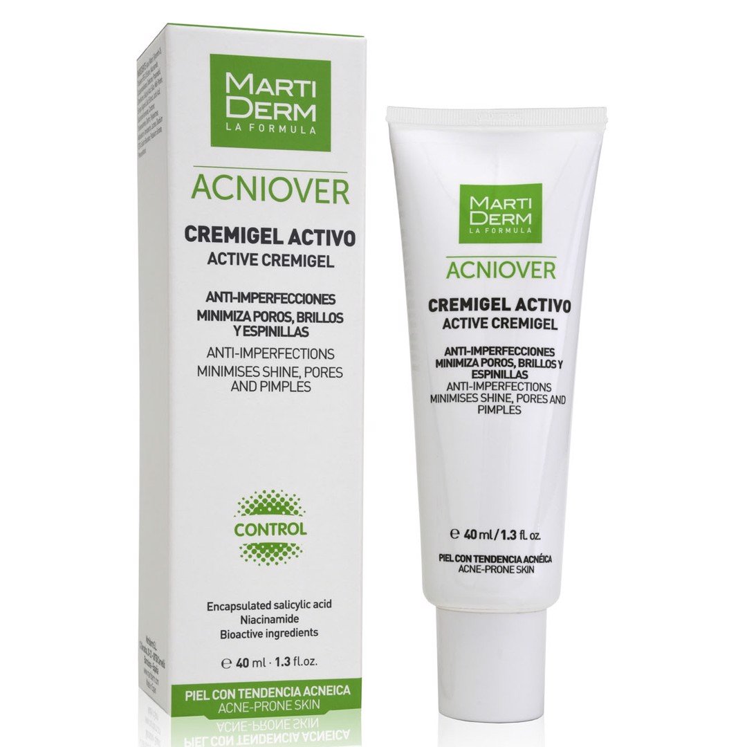 [HÀNG CÔNG TY] Martiderm Acniover Cremigel Active - Kem Dưỡng Giảm Mụn,Se Khít Lỗ Chân Lông 40ml