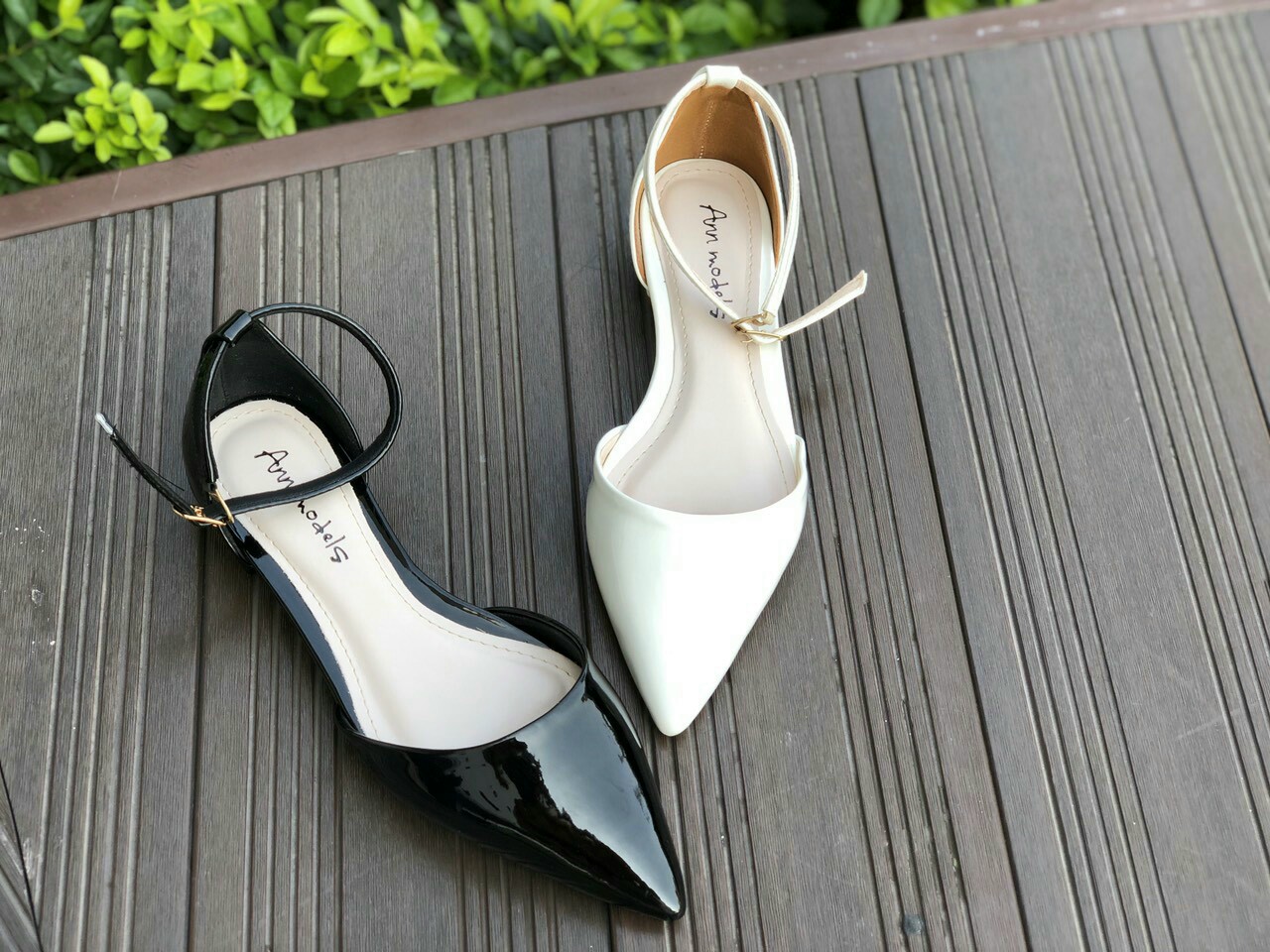Giày sandan búp bê mũi nhọn bít hậu siêu xinh
