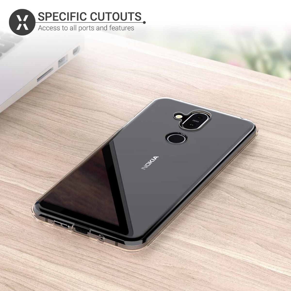 [HCM]Ốp lưng dẻo cho Nokia 8.1 Plus / Nokia X8 hiệu Ultra Thin (mỏng 0.6mm chống trầy xước) - phân phối bởi HotPhuKien