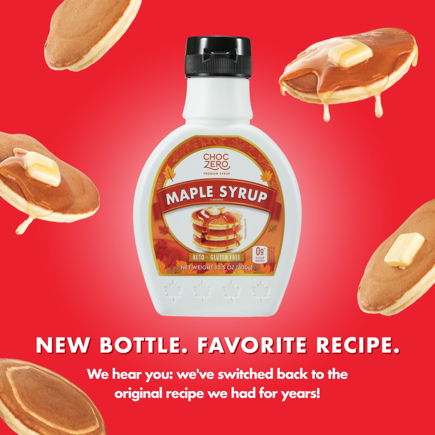 Si-rô lá phong không đường - ăn kiêng keto choczero maple syrup, sugar-free, non-gmo, gluten-free