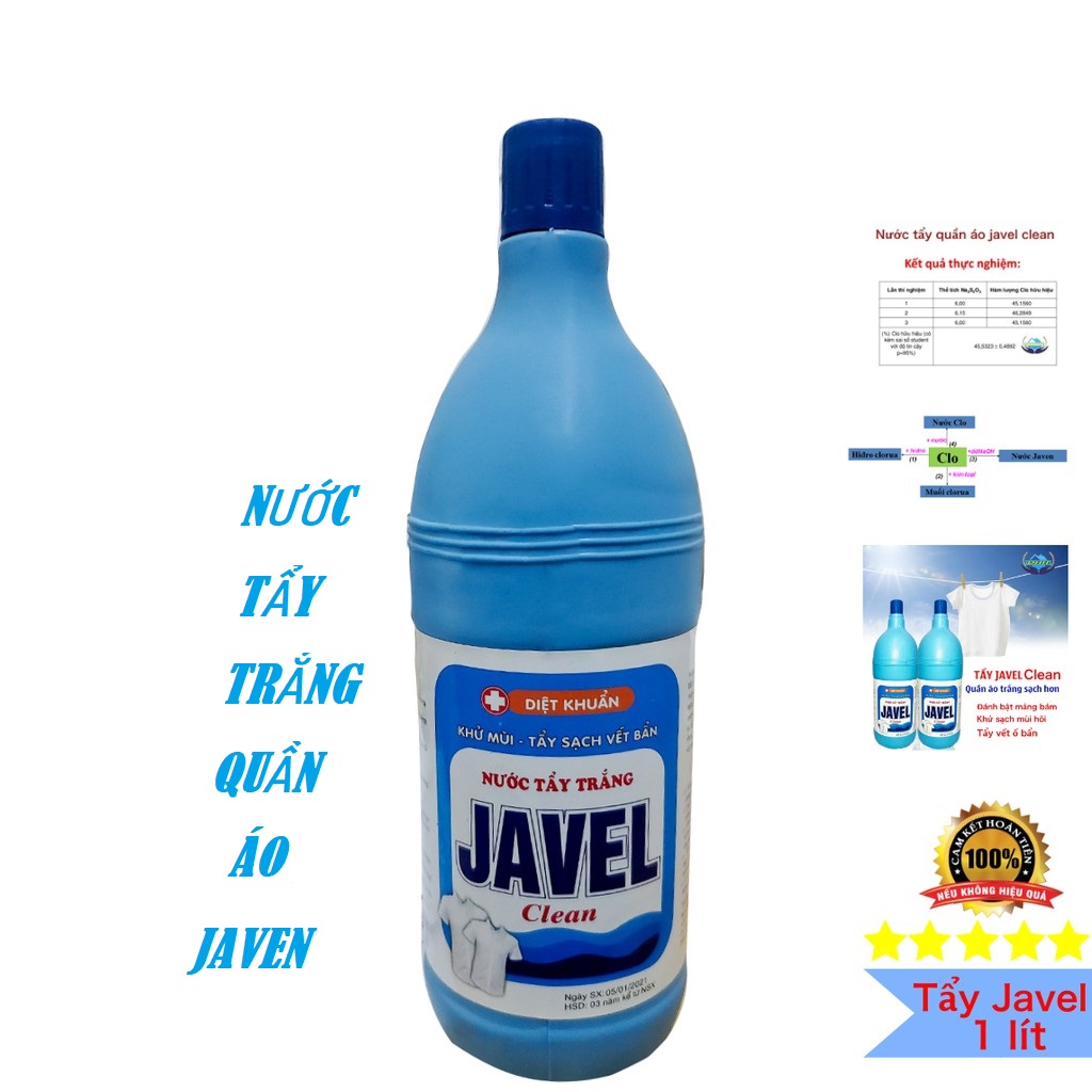 Nước tẩy quần áo trắng Mỹ Hảo Javel 1kg sạch khuẩn khử hôi