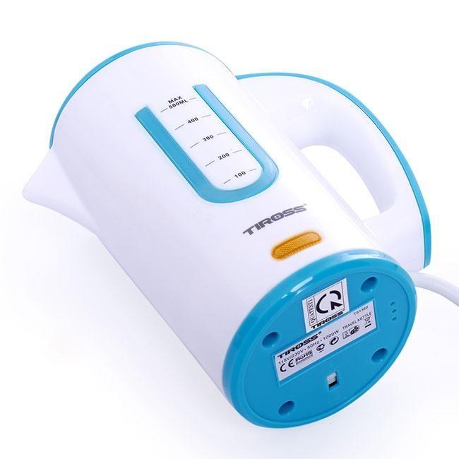 Ấm siêu tốc Tiross TS1360 0.5L (Trắng xanh)