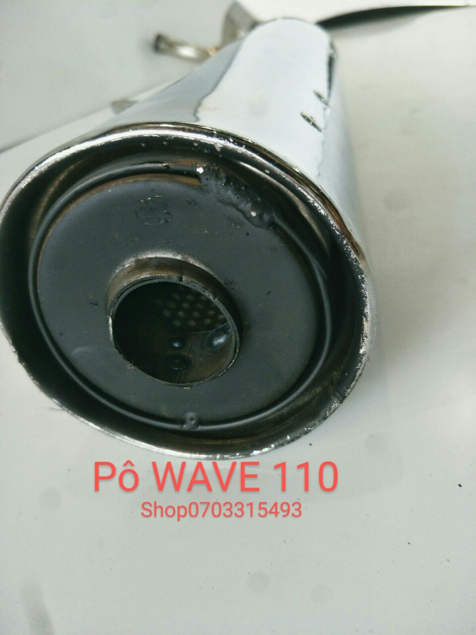 [HCM]Pô hơi WAVE 110 móc nỉ nổ ấm cổ inox