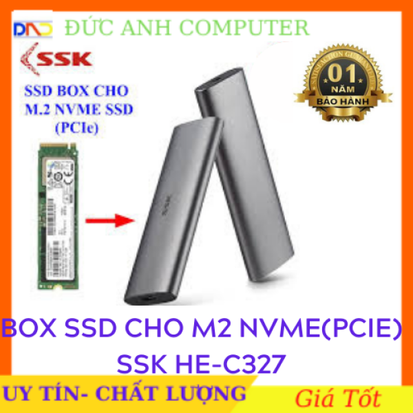 Bảng giá SSD Box chuyển M.2 NVMe SSD PCIe sang ổ cứng di động - SSK HE-C327 chuẩn Type-C và USB 3.0 Phong Vũ