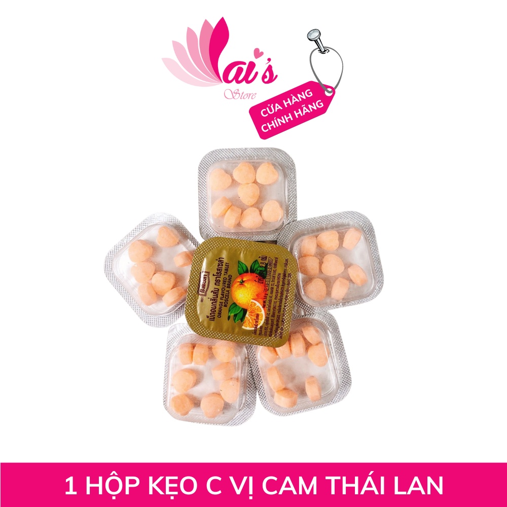 1 hộp nhỏ kẹo c vị cam trái tim thái lan – vé về tuổi thơ