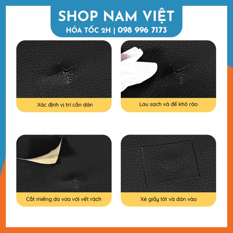Miếng Dán Da Vá Ghế Da, Yên Xe, Ghế Simili
