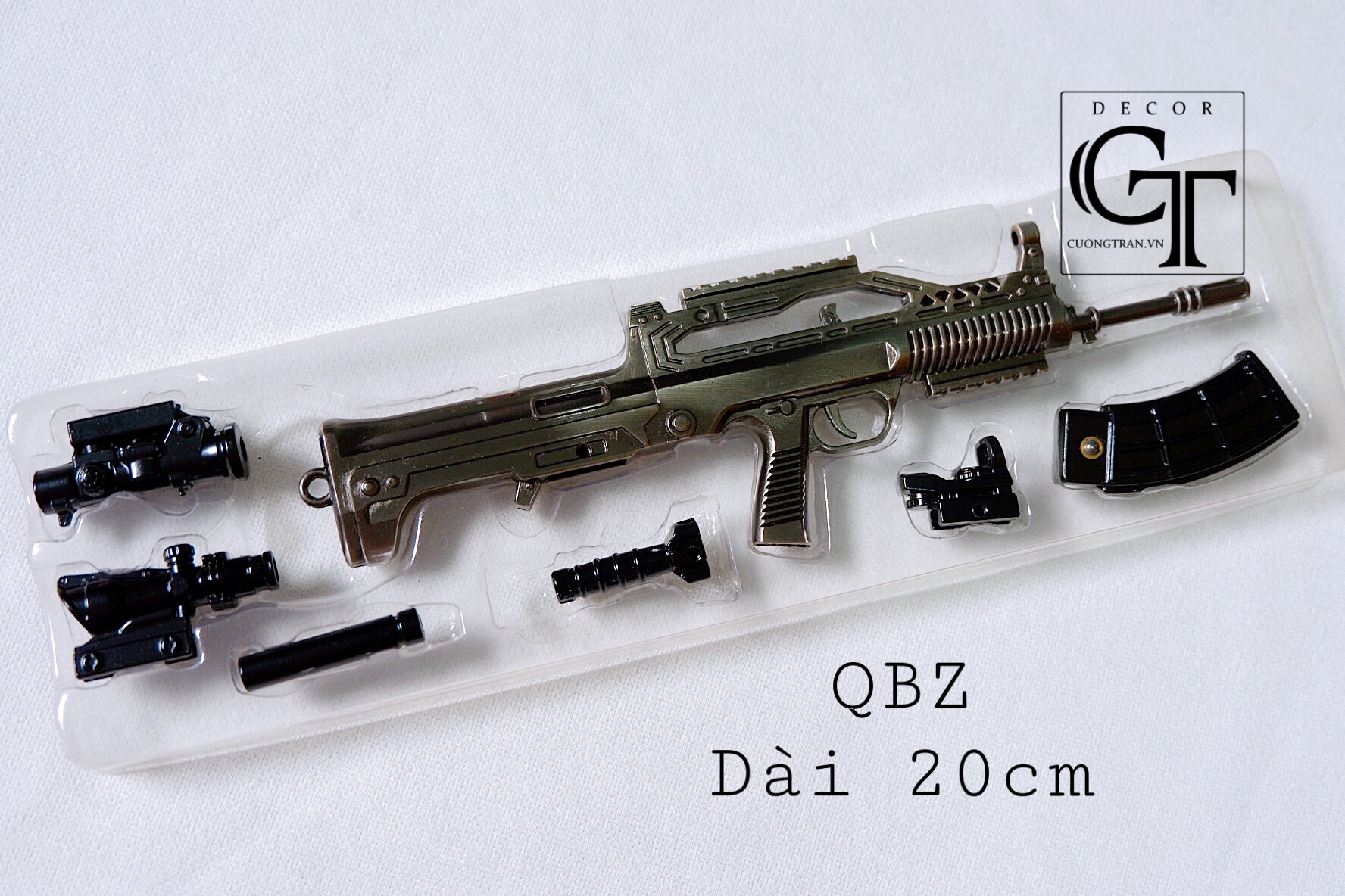 Mô hình Sú.ng lắp ráp game PUBG - Loại 17cm đến 23cm (Tặng kèm giá đỡ nhỏ)