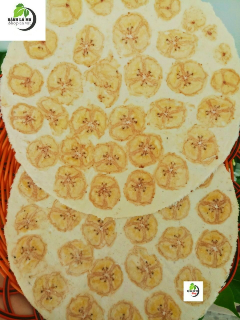 Bánh phồng Sơn Đốc ( bánh phồng chuối) túi 10 bánh