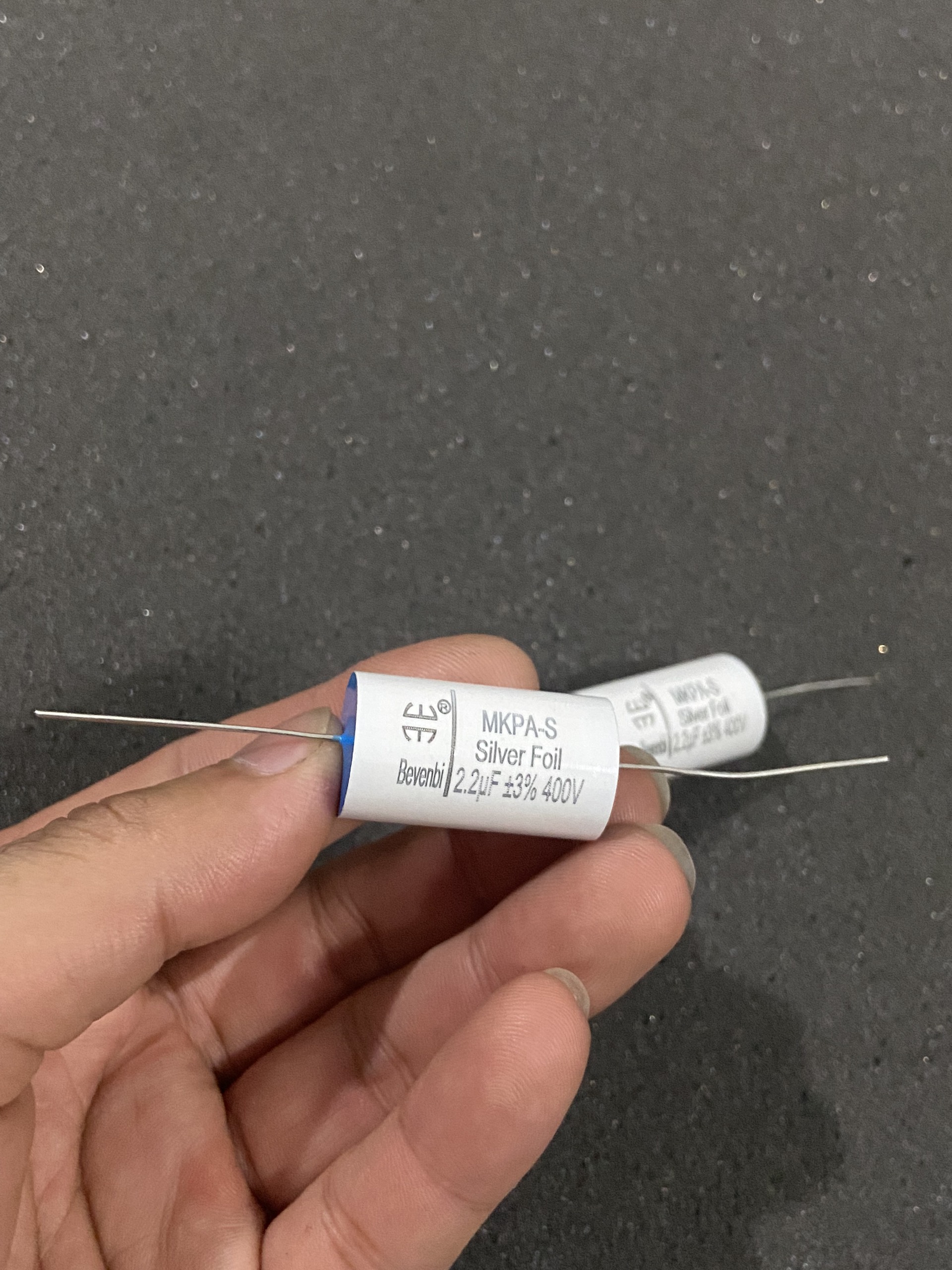 Tụ Bevenbi cao cấp (trắng xanh) 2.2uf 400v cho phân tần loa treble