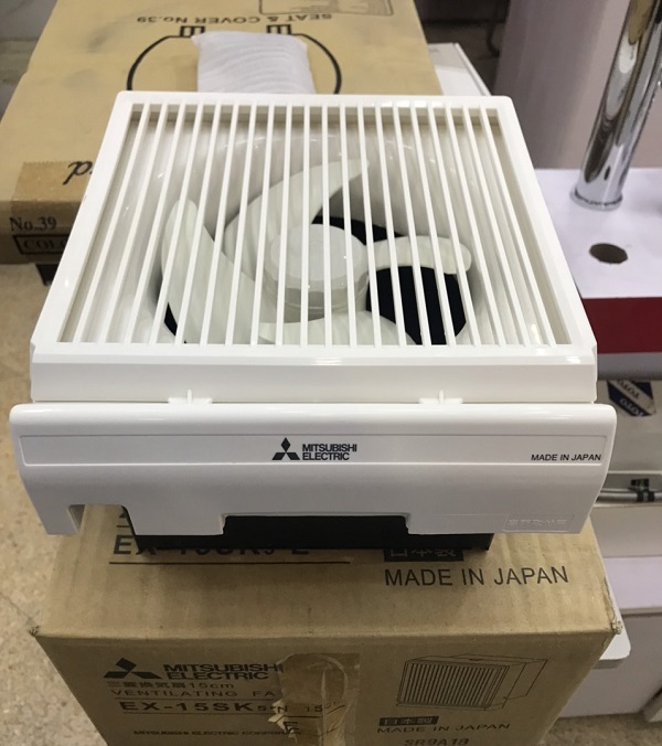 QUẠT ỐP TƯỜNG CÓ LƯỚI EX-15SK5-E (MADE IN JAPAN) MITSUBISHI