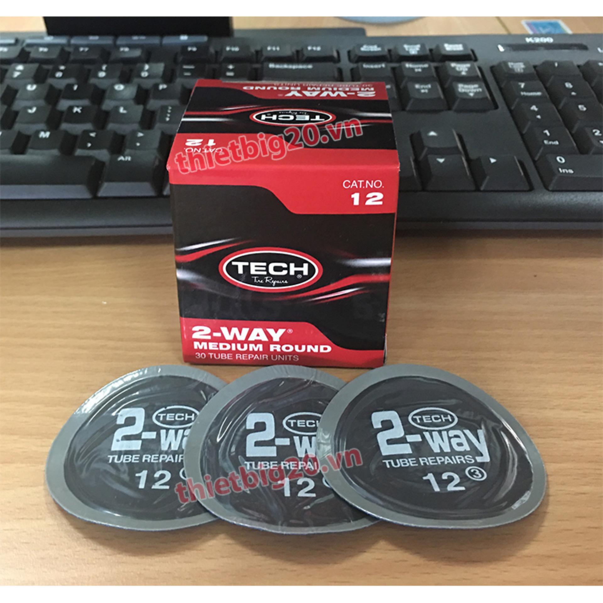 Miếng vá săm hình tròn Tech 12 (60mm) - 30 miếng