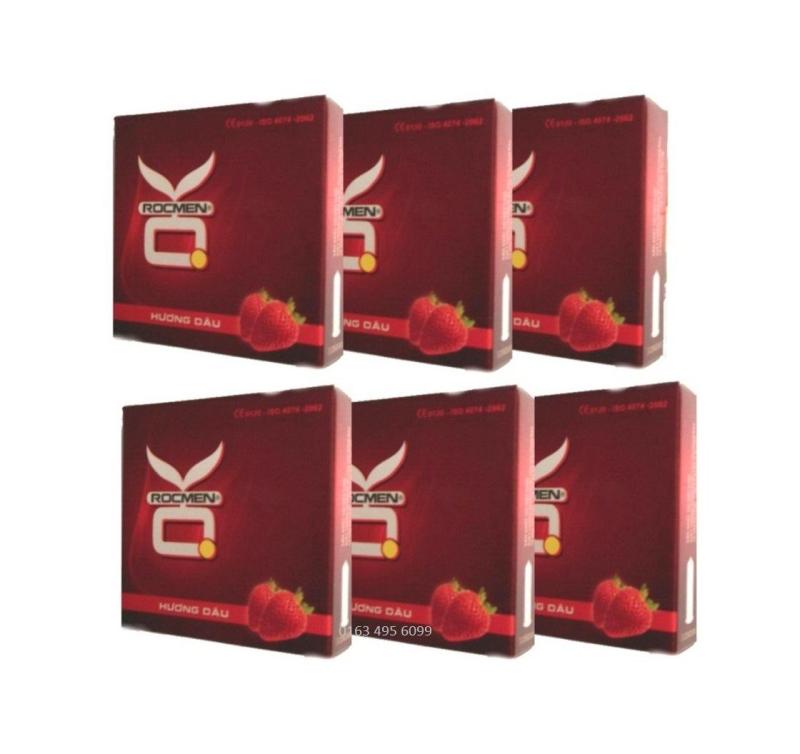 Bộ 6 hộp BCS OK hương Dâu 18c - hương thơm quyến rũ