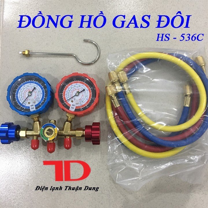 ĐỒNG HỒ ĐO ÁP SUẤT GAS MÁY LẠNH HS-536C - Điện Lạnh Thuận Dung