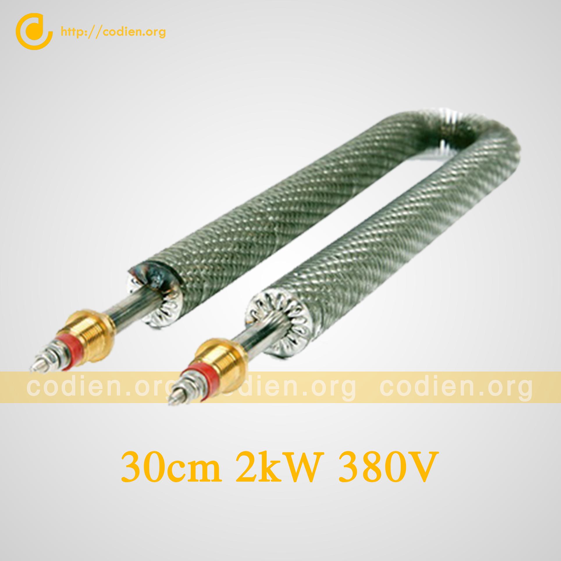 Điện trở sấy khô chữ U có cánh tản nhiệt Điện trở đốt nóng