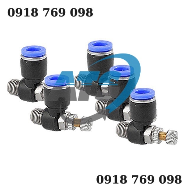 Van tiết lưu khí nén ren ngoài SL