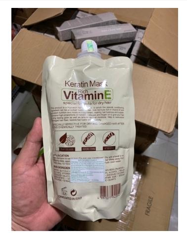 [HCM]Hấp Túi Colatin Vitamin E – Keratin Mask 500ml