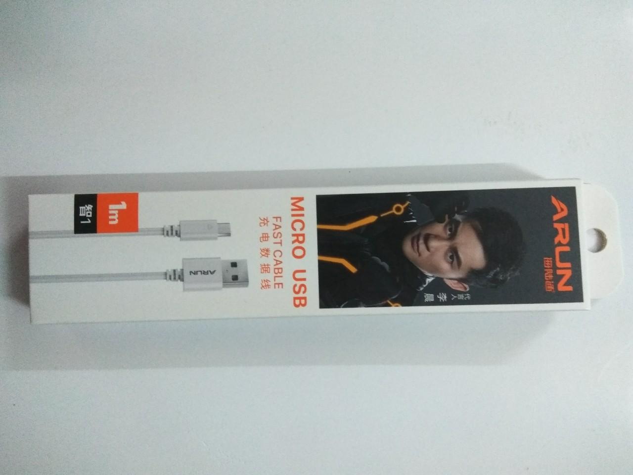 [HCM]Cáp sạc điện thoại Micro USB Arun dành cho Android dài 1m