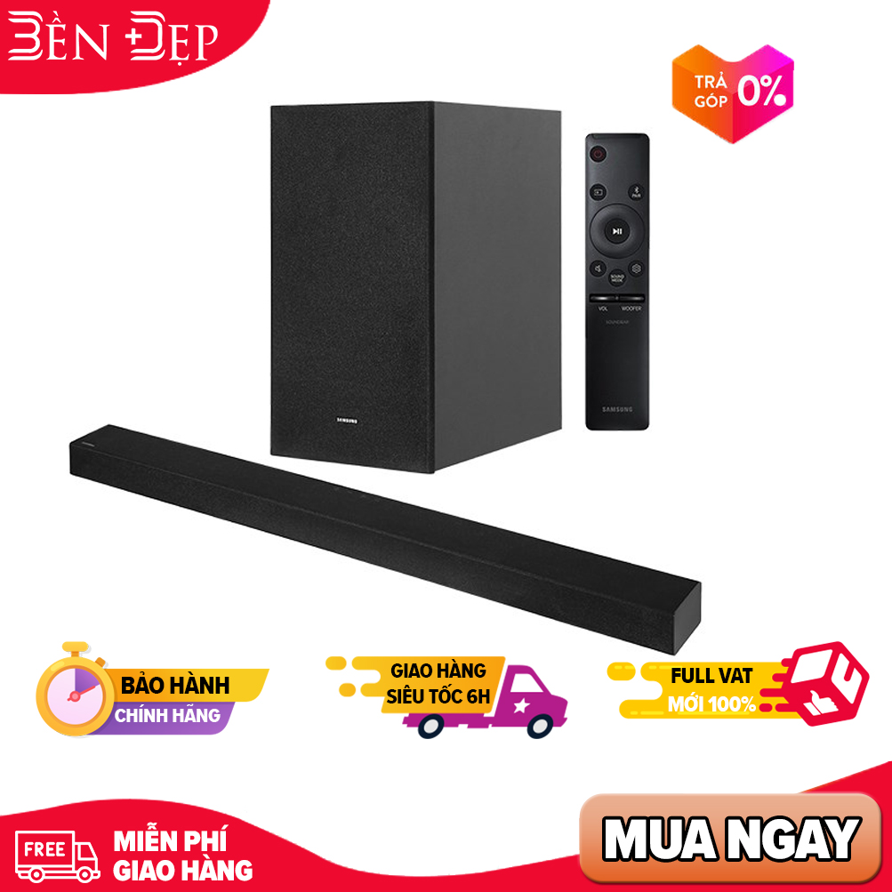 [TRẢ GÓP 0%] Loa soundbar Samsung 2.1ch HW-A450/XV (Giá áp dụng giao tại HN, HCM& các tỉnh liên hệ shop)