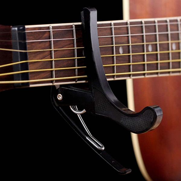 (HCM) Capo Đàn GUITAR ED-03 Thép không Gỉ, Ukulele Electric (Kẹp tăng tông cho Uku Folk Modern dây sắt clamp for Banjo Mandolin Bass