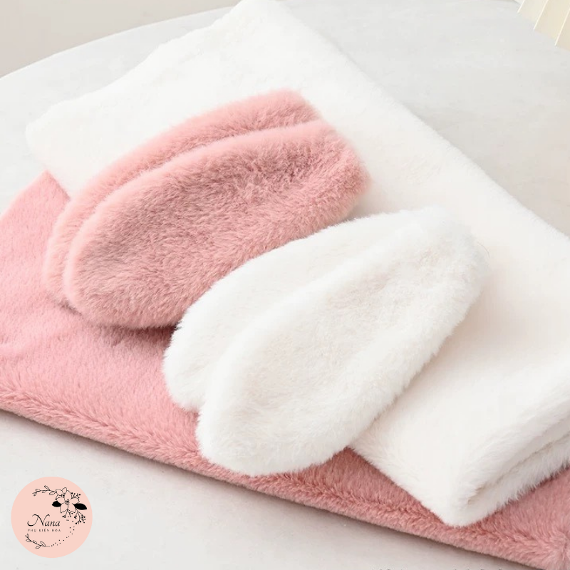 1 Set (Vải + Tai Thỏ + Cốt Bìa) Làm Bó Hoa Thỏ Size To ***HOT TREND 2023***