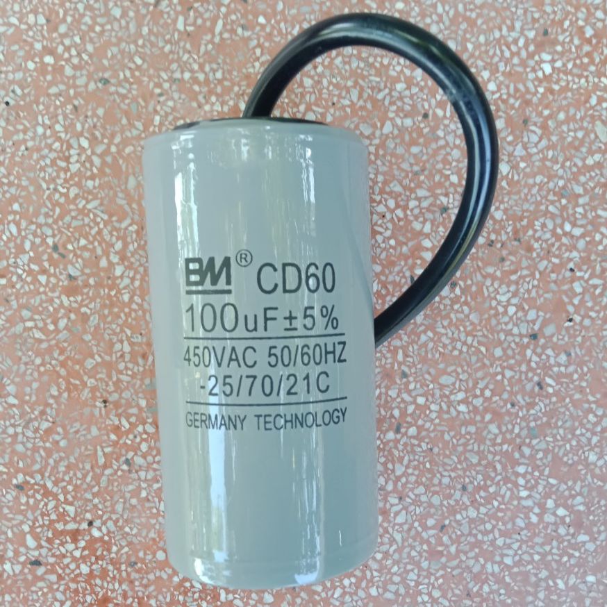 Tụ điện động cơ xoay chiều 100uF (mầu xanh , xám  shop giao mầu ngẫu nhiên)