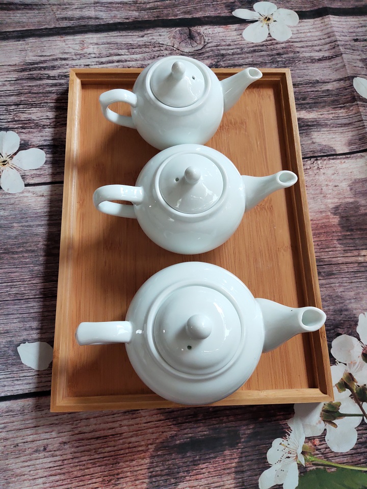 Ấm pha trà Bát Tràng, loại nhỏ 300 ml